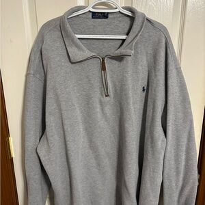 Polo by Ralph Lauren Gray Quarter Zip Up Sweater